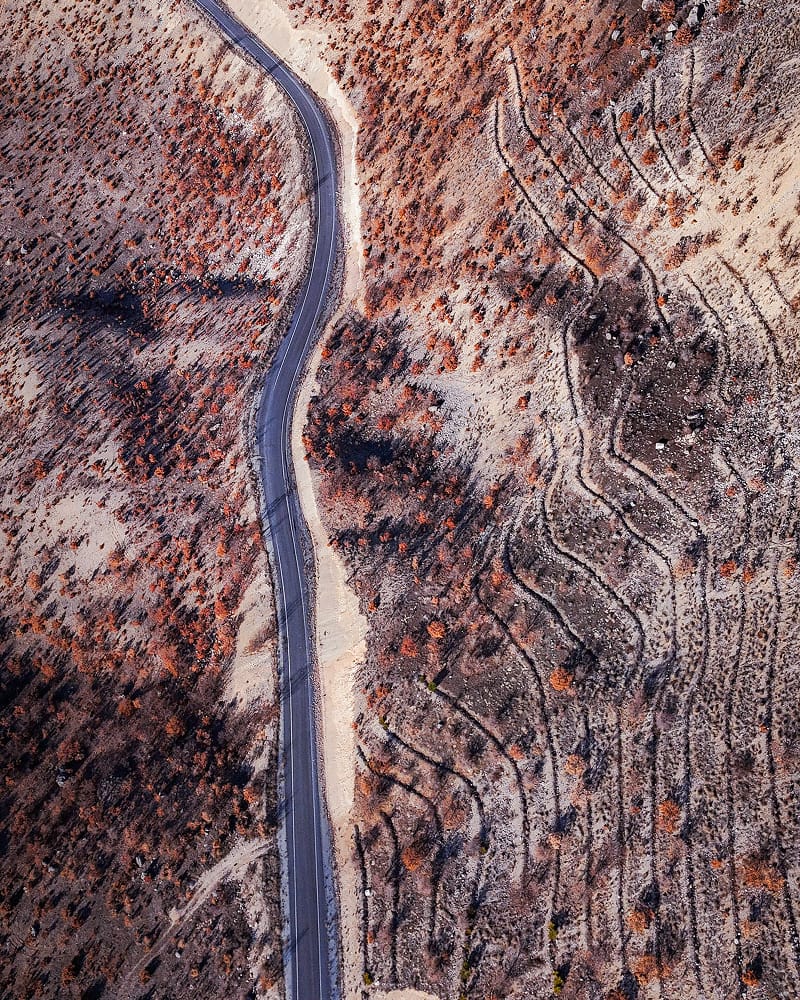 Aerial graphic abstraction